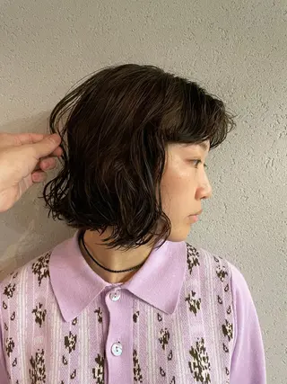 ミディアム パーマ メンズ 吉田一輝 外国人パーマのヘアスタイル