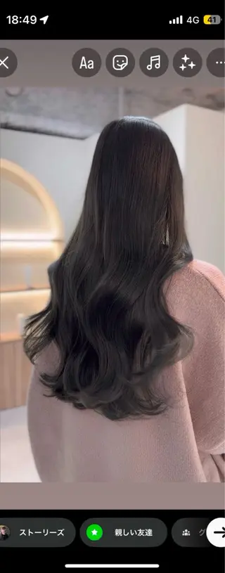 ロング 韓国ヘア🩶侑矢 艶髪透明感/福岡のヘアスタイル