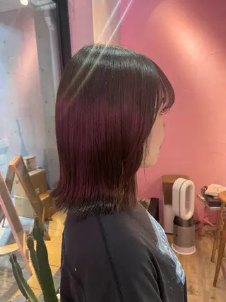 ミディアム カラー 艶感透明感カラー🤍 hinaのヘアスタイル