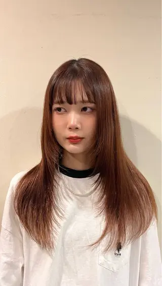ロング カラー 田中 鈴乃のヘアスタイル