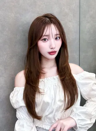 ロング 韓国ヘア/ ミラノのヘアスタイル