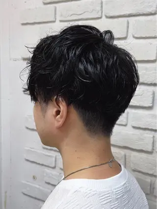 ショート パーマ メンズ メンズパーマ 本多のヘアスタイル