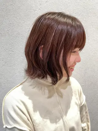 ショート カラー 似合わせ レイヤー須川のヘアスタイル