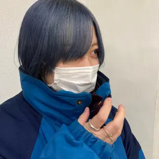 ショート カラー ウルフレイヤー エクステ/kokiのヘアスタイル