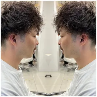 ショート パーマ メンズ BOOTH share salon所属・ハタケヤマヨシキ ／BOOTHのヘアスタイル