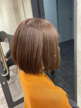 ミディアム カラー blanc hair 西中島MASARUのヘアスタイル