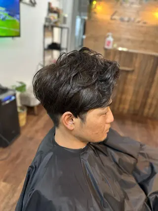 ミディアム パーマ メンズ Lizir ルズィール所属・Luzir⭐︎ GEN⭐︎のヘアスタイル