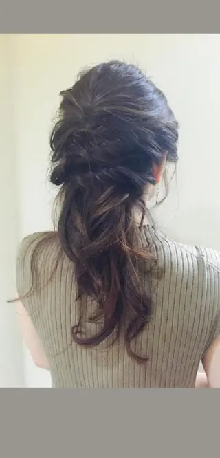 ヘアアレンジ ロング カラー THE APARTMENT of Solon錦糸町所属・艶髪/癒しスパ/メン ズ可🫧cannahのヘアスタイル