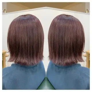 ミディアム カラー 村山 茉衣のヘアスタイル