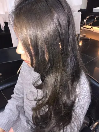 ロング カラー 関口 友行のヘアスタイル