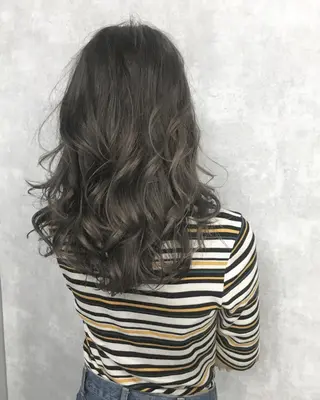 セミロング カラー レイヤーカット BLend 渋谷のヘアスタイル