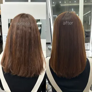 ミディアム 🎀miyu🎀 カラー/縮毛矯正のヘアスタイル