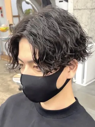 ショート パーマ メンズ fifth  SAKAE所属・SENTA✨メンズ パーマ✨fifth栄のヘアスタイル