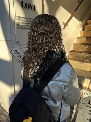 ロング パーマ 松本 雪愛のヘアスタイル