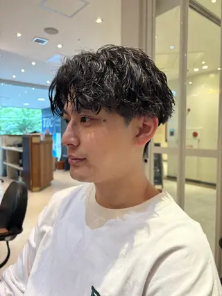 パーマ メンズ メンズパーマ特化 福岡正真のヘアスタイル