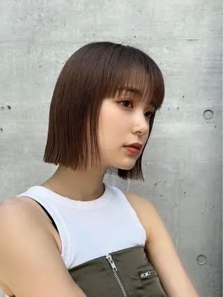 ショート カラー､無料カット 募集中🖤/横浜のヘアスタイル