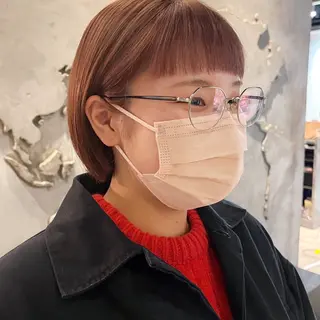 ショート SYUK高円寺所属・ベージュ/暖色カラー /ボブ/ミカのヘアスタイル