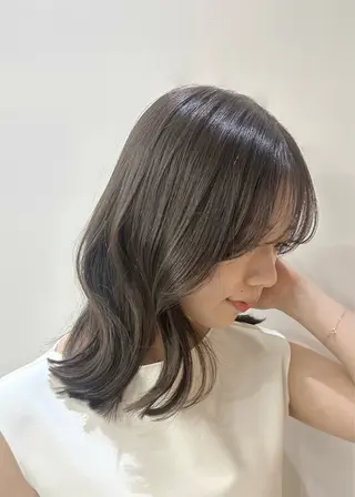 カラー 韓国レイヤー/艶髪/ manami🥣のヘアスタイル