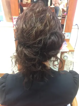 ロング カラー パーマ ヘアアレンジ 可愛いを作る神 ナオヒロのヘアスタイル