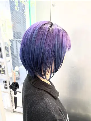 ショート カラー インナーカラー/天神 ブリーチ/吉田のヘアスタイル