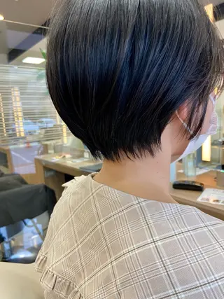 ショート ダブルカラーベージュ カラー/tuburaのヘアスタイル