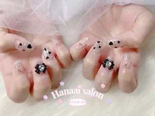 ミディアム Hanaai salon あまねのネイルデザイン
