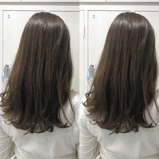 ロング カラー ショート/ボブ/ 白髪ぼかし/しんやのヘアスタイル