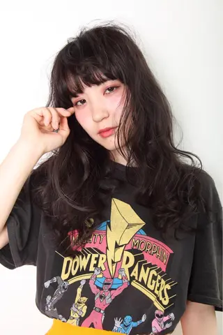 ロング 店長/mao/ 前髪/顔周りカットのヘアスタイル