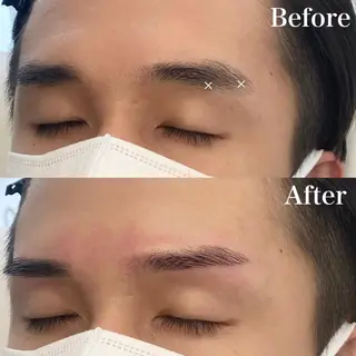 ショート メンズ マツエク・マツパ アイブロウ アイブロウリスト 長井のマツエク・マツパデザイン