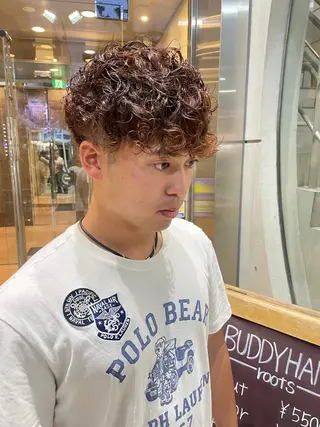 ショート パーマ メンズ メンズカット/パーマ 特化motooのヘアスタイル
