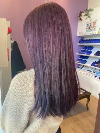 ロング あ いのヘアスタイル