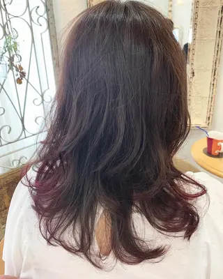 ロング カラー fio マナミのヘアスタイル