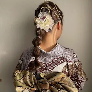 ヘアアレンジ 渡邊花奈 韓国ヘアのヘアスタイル