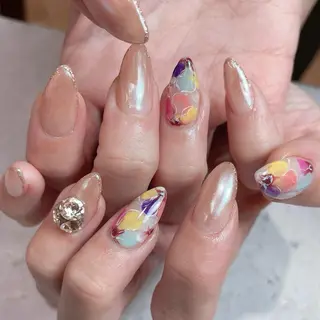 ネイル nail&eyelash mate所属・京都/東向日/桂 ayumiのネイルデザイン