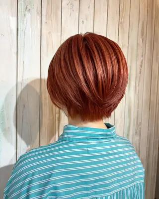 ショート カラー パーマ/カット /まなきのヘアスタイル