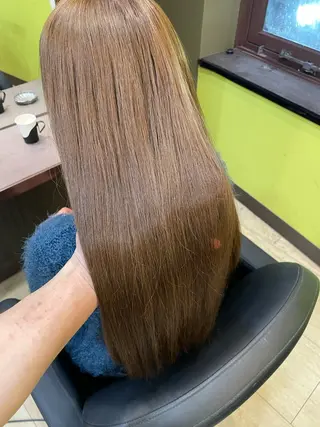 ロング 奥野碧🌈艶髪 /ダメージレスカラーのヘアスタイル