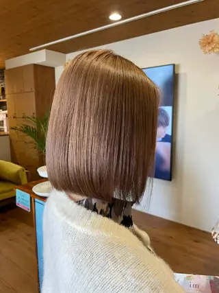 ショート カラー 栞南🌼/艶カラー/ 髪質改善/ナチュラルのヘアスタイル