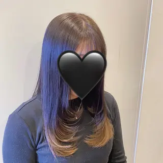 セミロング CIEL 野江店所属・暖色/レイヤーカット /シマダアミのヘアスタイル