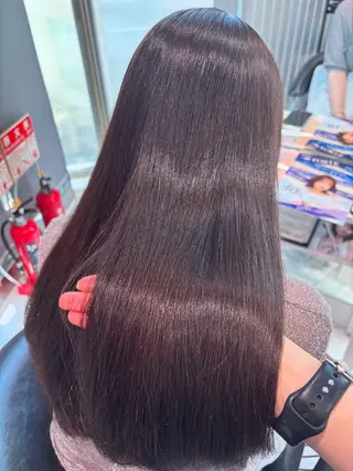 ロング Sakuraෆ˚* 暗髪×まつパ🖤🥀のヘアスタイル