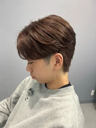 ショート カラー パーマ メンズ メンズパーマ特化 勝毛広貴のヘアスタイル