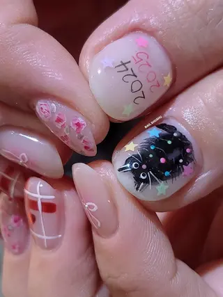 ネイル 3dパーツ/流行り 👧shushu❤️のネイルデザイン