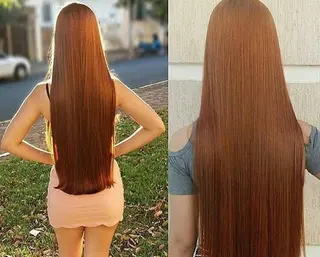 セミロング カラー パーマ ヘアアレンジ チビ編み込みエクステ シールEXどぅ〜すのヘアスタイル