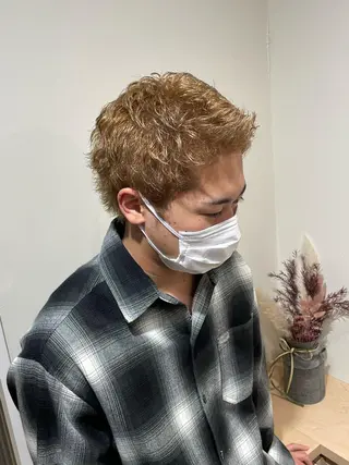 カラー メンズ Le'a所属・渋谷/フェード/ 國分 翔のヘアスタイル