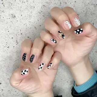 ミディアム カラー パーマ ヘアアレンジ メンズ キッズ ネイル マツエク・マツパ Salon Ｋのネイルデザイン