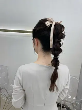 ロング ヘアアレンジ CARELLY 流山おおたかの森所属・CARELLY Rukaのマツエク・マツパデザイン