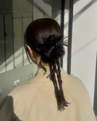 ヘアアレンジ 透明感カラー/ レイヤーカット/麻咲のヘアスタイル