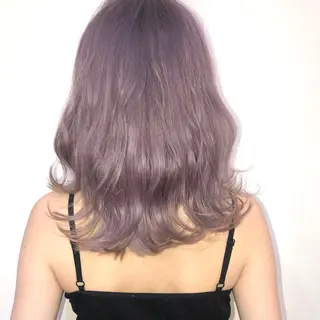 セミロング カラー シールエクステ特化 ハイトーン、NANAのヘアスタイル