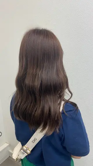 ロング カラー ざおや ゆなのヘアスタイル