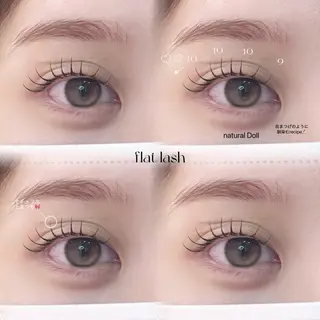 マツエク・マツパ eye＋nano所属・韓国風束感まつ毛🩵 Nozomiのマツエク・マツパデザイン