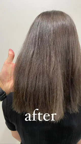 ミディアム カラー eins.hair所属・過去一の柔髪ヘア 🌿einshairのヘアスタイル